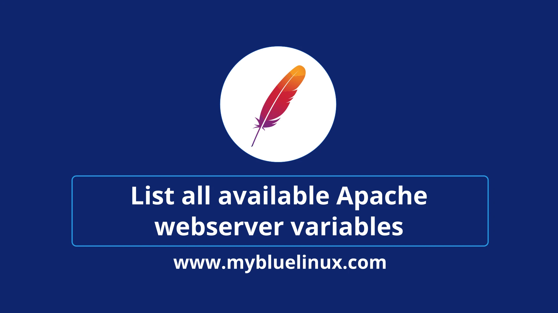 How list all available Apache webserver variables