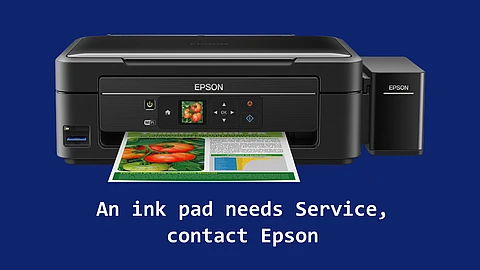 Epson printer error - An ink pad needs Service