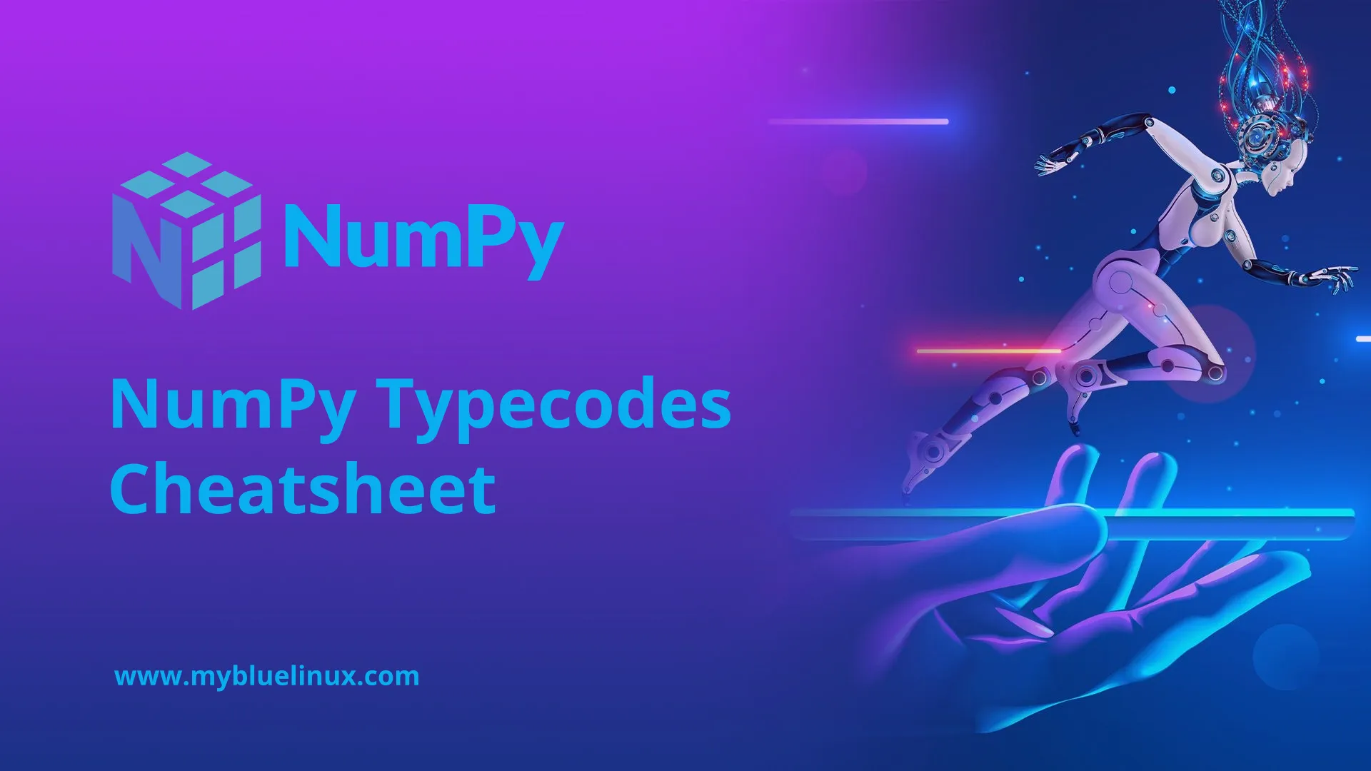 NumPy Typecodes Cheatsheet